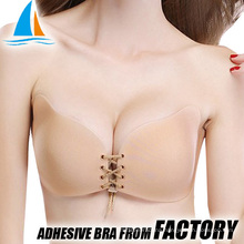 Cloth adhesive backless push up new bra images